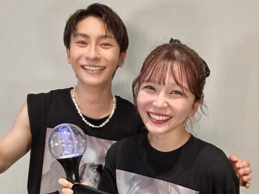 「2人が最強すぎる」宇野実彩子、與真司郎とのツーショット公開にファン歓喜！ 「あたうの永遠愛」