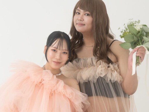パパラピーズじんじん、本物の妊婦との“ポヨニティフォト”！ 「結婚してるみたい」「本気で女の子に見えてた」