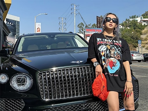 「絵になる」倖田來未、超高級車とのショットで美脚披露！ 「高級車との相性良すぎ」