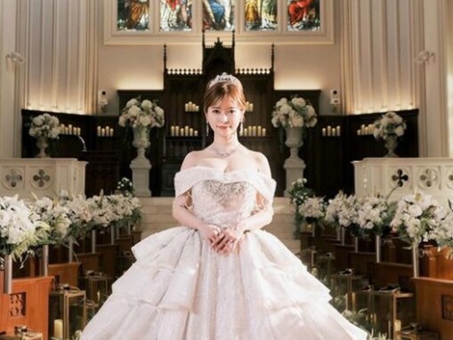 「リアル姫」ヘラヘラ三銃士・まりな、“シンデレラのような”ウエディングフォトを披露！ 「美しすぎ」