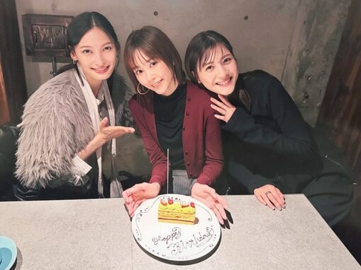 「関係性が素敵すぎ」桐谷美玲、誕生日祝福の美女3人ショットに反響！ 「何か安心する」「眼福です」