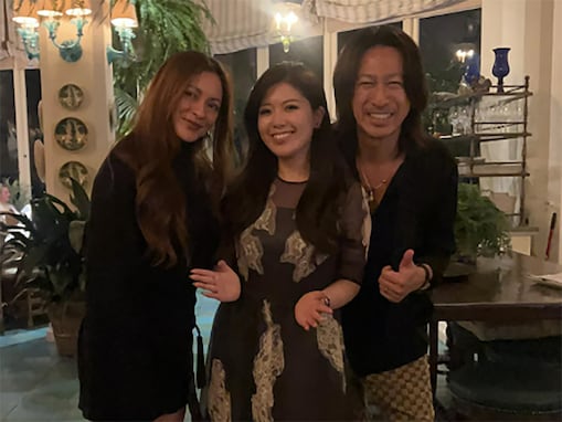 「旦那さんの顔w」岩堀せり、夫のGLAY・TAKURO＆グラミー賞受賞者とのスリーショット公開！ 「豪華すぎ」
