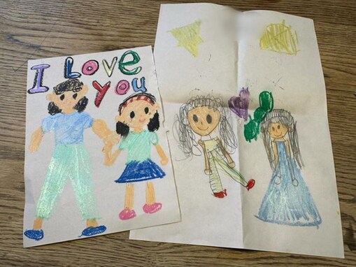 「ちゃんとマッチョ」藤本美貴、娘が描いた夫・庄司智春の似顔絵を公開！ 「とーたん愛されてる」