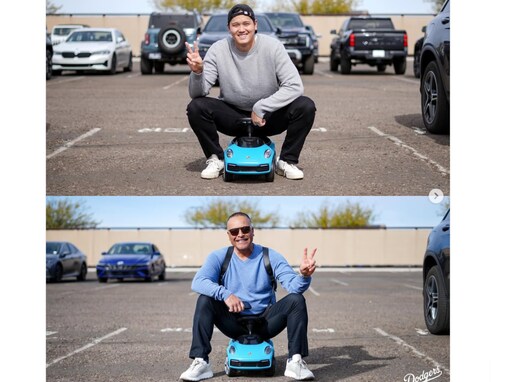 大谷翔平、ロバーツ監督にまさかの“いたずら”！ 「とうとう監督をいじる存在になったのか大谷さんは」