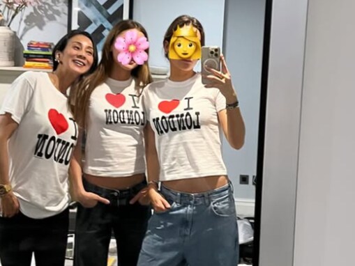 「素敵過ぎ」中村江里子、圧巻スタイルの長女＆次女との親子ショットを披露！「こっちまでハッピーに」