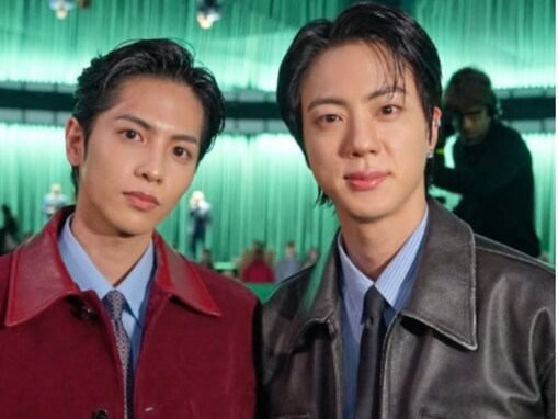 「かっこよすぎる」志尊淳＆BTS・JINの豪華ツーショットにファン歓喜！ 「最強」「素敵なお二人」