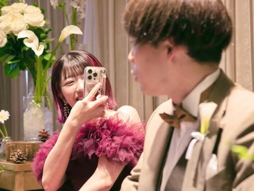 「反則級に可愛過ぎる」でか美ちゃん、芸人夫との結婚式ショットに称賛の声！ 「ずっと推し夫婦」