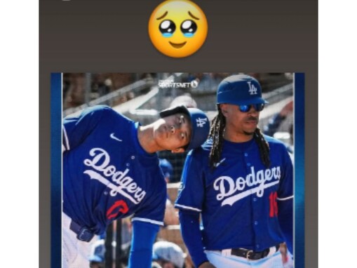 大谷翔平、話題になったヘッドバンプ“空振り”を自虐！ 絵文字を付けてかわいらしく反応する