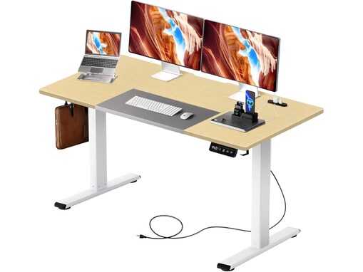 【Amazonタイムセール】コムホーマの「パソコンデスク」が今だけ16％オフ！ 電動昇降機能を搭載しさまざまな姿勢に対応【3月12日】