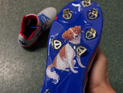 「家族愛」大谷翔平、真美子さんからの差し入れケーキ＆デコピンスパイク披露「足裏や後ろにデコピン！」