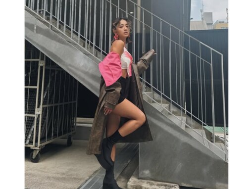 「めっちゃ格好良い」みちょぱ、圧巻の美脚ショットを披露しファン歓喜！ 「脚長」「とっても綺麗」