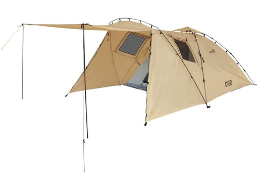 【Amazon新生活セールFINAL】DOD「ライダーズタンデムテント」が今だけ45％オフ！ 初心者でも約10分で組み立て完了【3月31日】