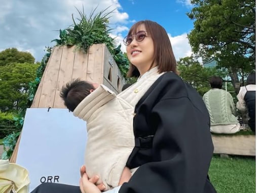 「可愛いですね」菊地亜美、次女＆家族とのピクニック姿を披露し反響の声続出！ 「素敵な場所」