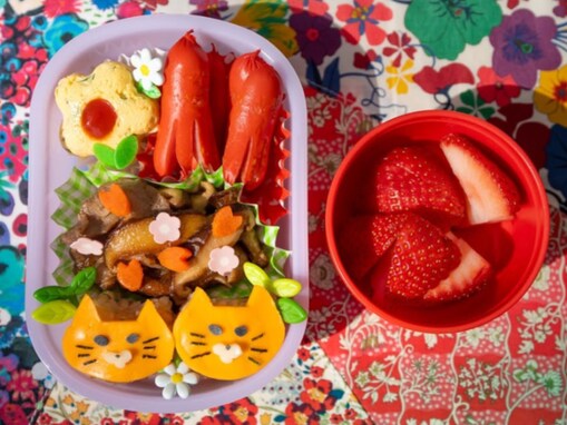 柳原可奈子、脳性まひの長女への“愛情たっぷりキャラ弁 「色どりが綺麗で可愛い」「美味しそう」