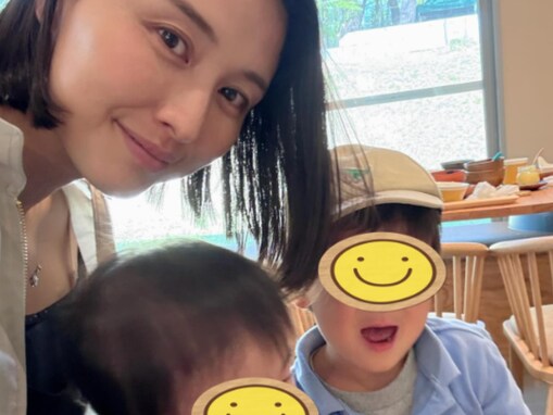 「キレイなママ」橋本マナミ、2人の子どもとの貴重な親子ショット公開！ 「憧れ」「かわいい」