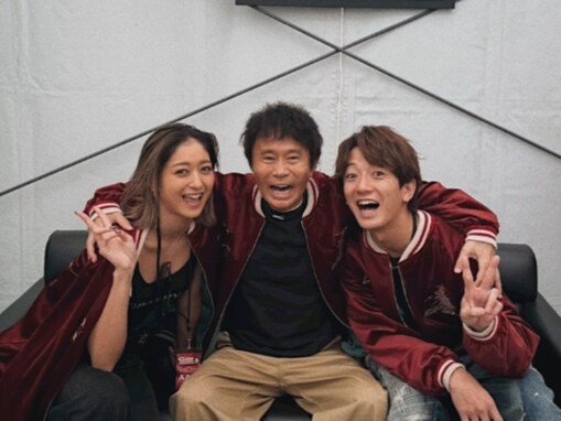 みちょぱ、浜田雅功＆夫・大倉士門とのスリーショット！ 「浜ちゃん復活の狼煙ですね」「豪華メンバー」