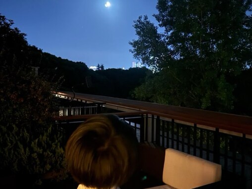 「麻央ママに会えたら良いですね」市川團十郎、月を見上げる息子の姿に「かわいい」「癒される」の声！