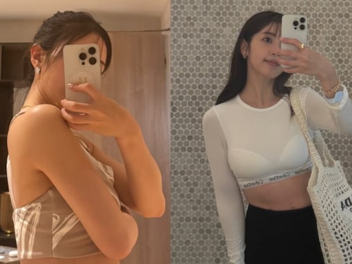 「たゆまぬ努力頭が下がります」くみっきー、ダイエットのビフォーアフター公開「スタイル抜群」