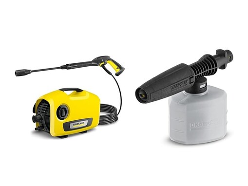 【Amazon限定販売】ケルヒャー「高圧洗浄機＆フォームノズル」ならパワフルなのに静音性も優秀