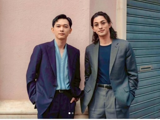 「国宝級イケメン」吉沢亮＆横浜流星、ジャケット姿の2ショに「えぐい」「美しいお2人が並ぶともうやばい」