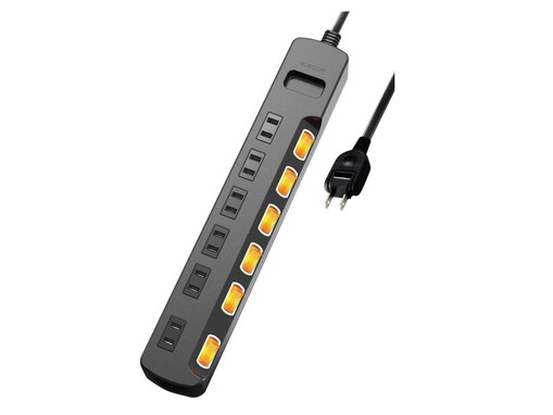 【Amazonベストセラー1位】エレコム「電源タップ」は雷の時も安心