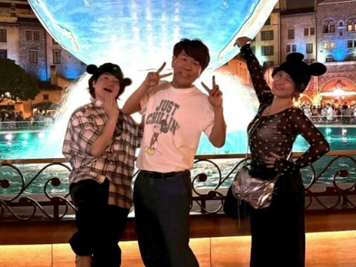 「イケおじー」藤本敏史、人気芸人とのディズニーショット公開！ 「グリーティングよりもフジモン」