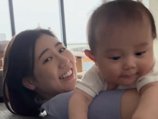 「かわいいの更新中」西野未姫、娘の“必死すぎる”姿に「動きが活発化してきたね」「可愛いしか出てこない」の声