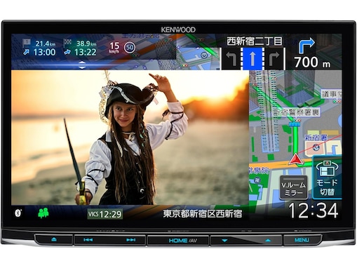 【Amazonベストセラー1位】ケンウッド「カーナビ」は便利な音声操作に対応