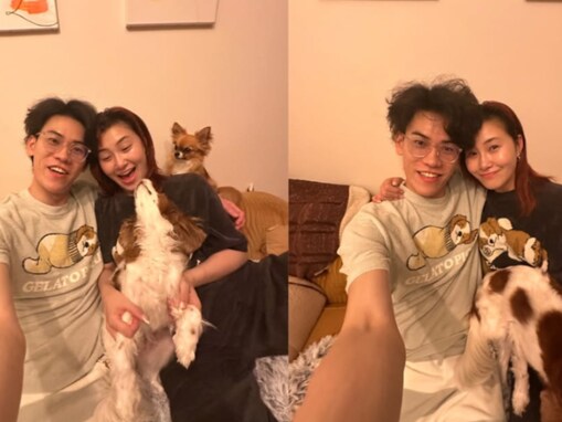 「めっちゃラブラブ」村上佳菜子、一般人イケメン夫とプライベート顔出しショット公開！ 愛犬も登場