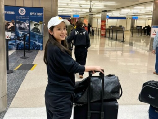 「久しぶりに」久慈暁子、夫・渡邊雄太の“トレーニングをサポート”しにアメリカへ「良いね」「可愛い」