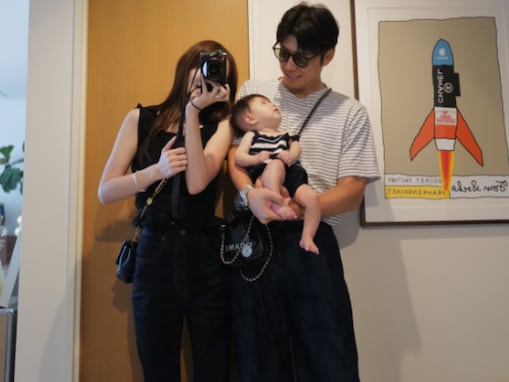 「奥様すんごい脚長い！」黄皓、ファミリーリンクコーデ披露！ 「子供を産んだ後の体型とは思えない」
