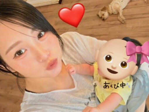 「もう、すっかりママ」人気YouTuber、赤ちゃんとの2ショット公開「あの、るなたんがちゃんと子育てしとる」
