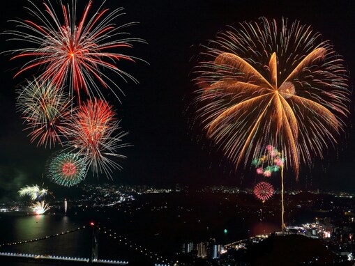 花火の芸術性が高い「中国・四国の花火大会」ランキング！ 2位「関門海峡花火大会」、圧倒的1位は？