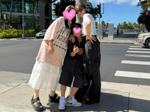 「充電完了」加護亜依、娘＆息子との親子ショットを公開！ ハワイで「いい時間過ごせました！」