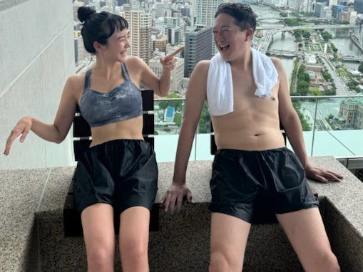 「いい写真すぎやろ」清水みさと＆サバンナ高橋、夫婦サウナショット公開！ 「お2人の空気感ラブです」