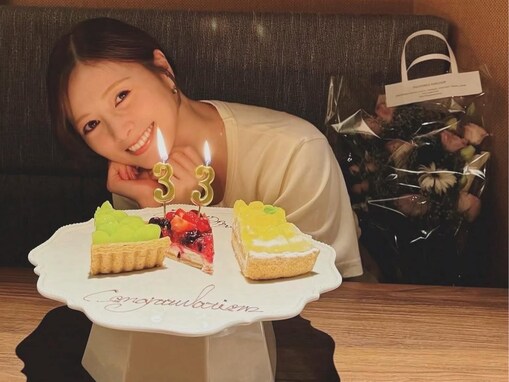 白石麻衣、友人祝福の誕生日プライベートショット公開「33歳なのにこんなにも綺麗なのおかしいよー！」