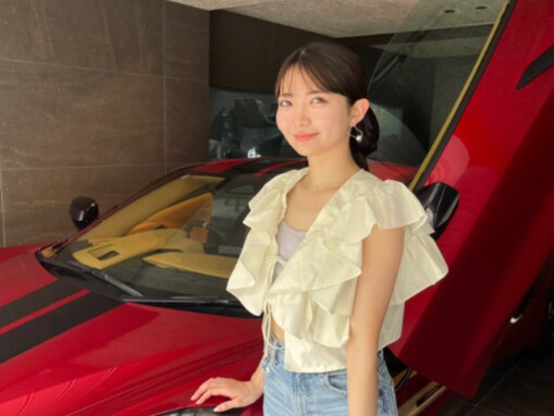 「成功者の車やん」ミス慶應候補、超高級車とのプライベートショットに反響「ロマンすぎる！」「大富豪」