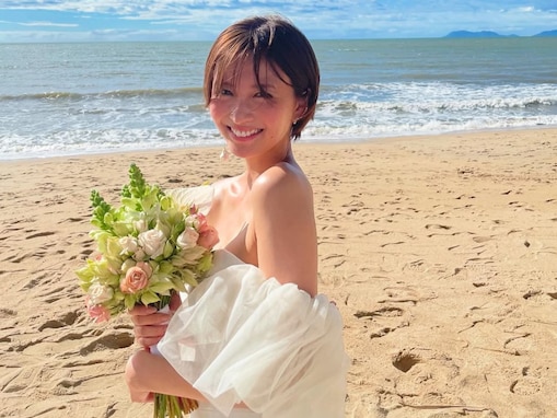 「お相手が羨ましい…」岡崎紗絵、美しいウエディングドレス姿を披露「結婚しちゃったかと思っちゃった」