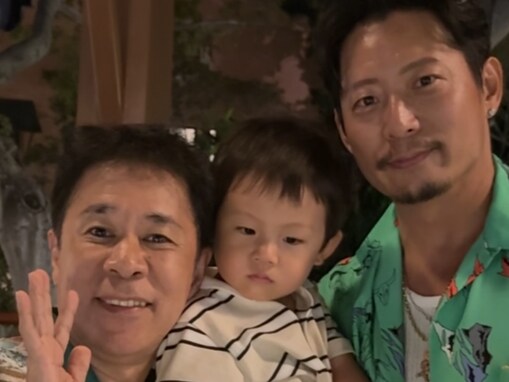 「岡村さんと遭遇？凄いじゃん」黒木啓司、豪華ショット公開も息子“人見知り発揮”「超緊張してるお顔」