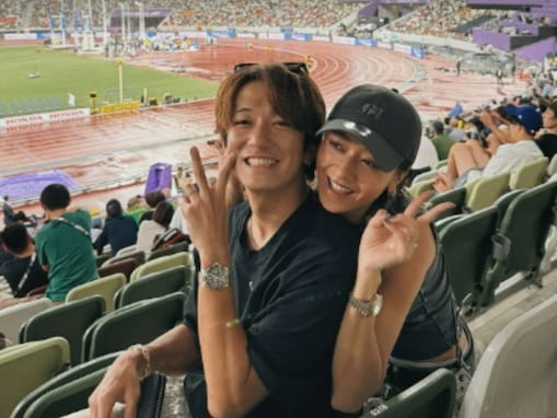 「もう運命でしかない」みちょぱ、夫・大倉士門との「世界陸上」観戦ショット！ 「ラブラブだね」