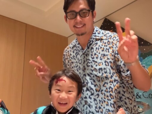 宮崎麗果、「急に始まるケイジパパのコーデ紹介」を公開！ 「ゆうじゃん空気読んでて可愛い!!」