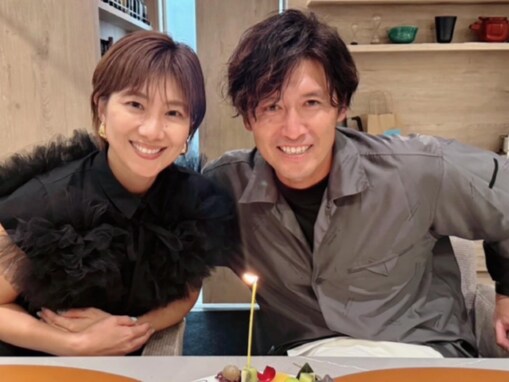 潮田玲子、元Jリーガーのイケメン夫と13周年の結婚記念日を祝福「美男美女カップル、お似合い」「素敵です」