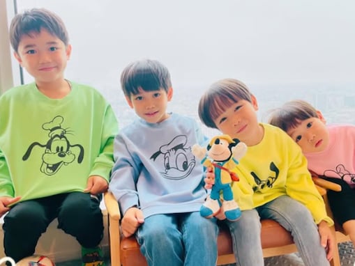 「パパに似てる」平愛梨、息子4人の顔出しショット公開「益々お兄ちゃんのお顔に」「可愛すぎて朝から溶けそう」