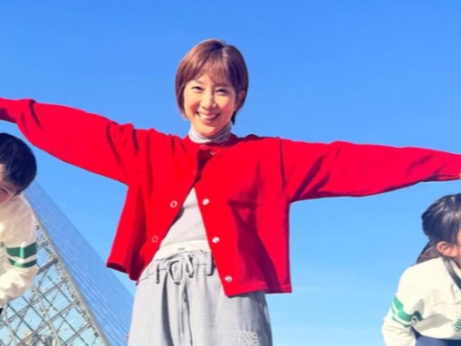 「お子さんの顔出し勇気に感謝感動」潮田玲子、家族でパリ旅行へ「大きくなるの早い」「お子さん可愛い」