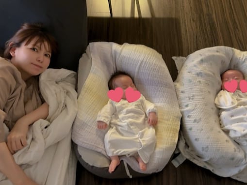 中川翔子、双子が「かわいすぎて泣いてしまった！」“親バカ”投稿に反響「お目目バッチリで可愛い」