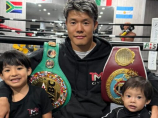 「なんてイケメンの子供たち」亀田和毅、息子の顔出しショット公開！ “三つ目のベルト”への意欲も語る