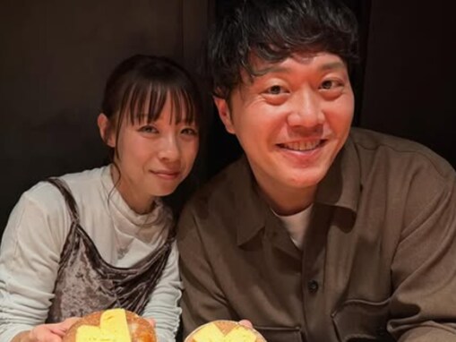 エハラマサヒロ、美人妻と結婚記念日を祝う。出会って18年けんか一度もなし「まぁ神様と結婚しただけ」