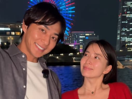 バチェラー夫婦、美男美女のラブラブショット公開「横浜っ子として嬉しいです」「夜景に負けてません　」