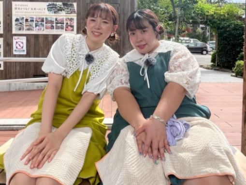 「足すごい」100kg女子・餅田コシヒカリ、美女芸人ツーショットを公開！ 「もはやトリックアートです」