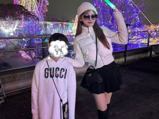 「息子イケメンすぎて滅」38歳美人モデル、息子との親子ショット公開「身長伸びましたね」「カップルみたい」